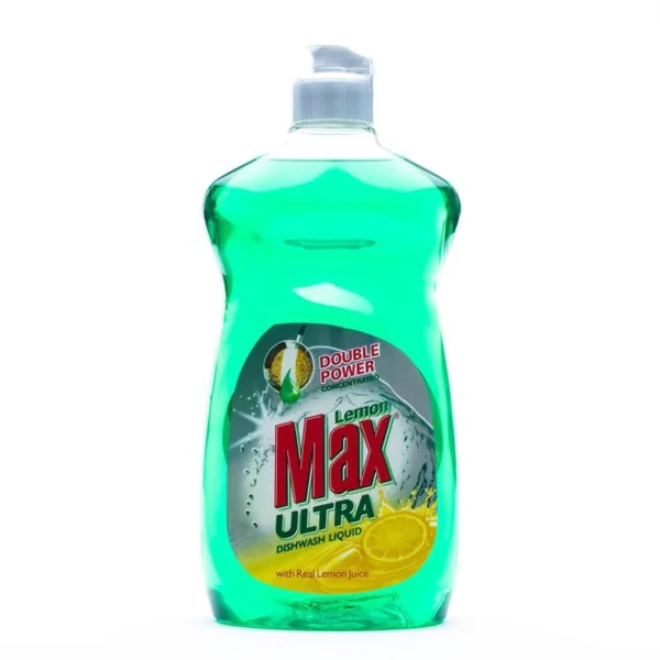LEMON MAX DISHWASH LIQUID ULTRA GREEN 500ML