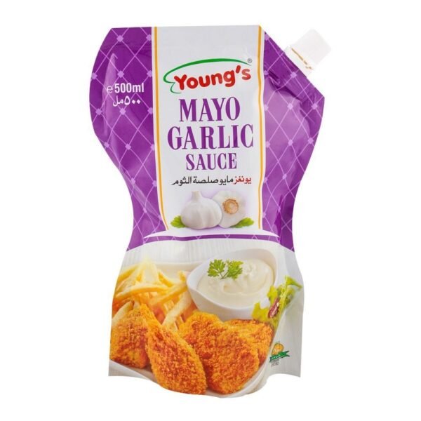 YOUNG'S MAYO GARLIC SAUCE 500ML
