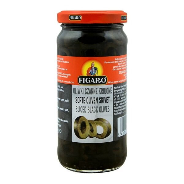 FIGARO OLIVES BLACK SLICE 240G