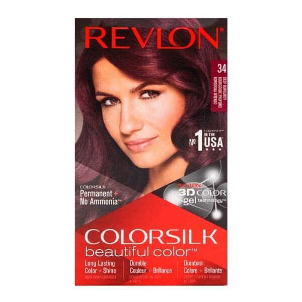 REVLON COLOR SILK DEEP BURGUNDY (NO:34)