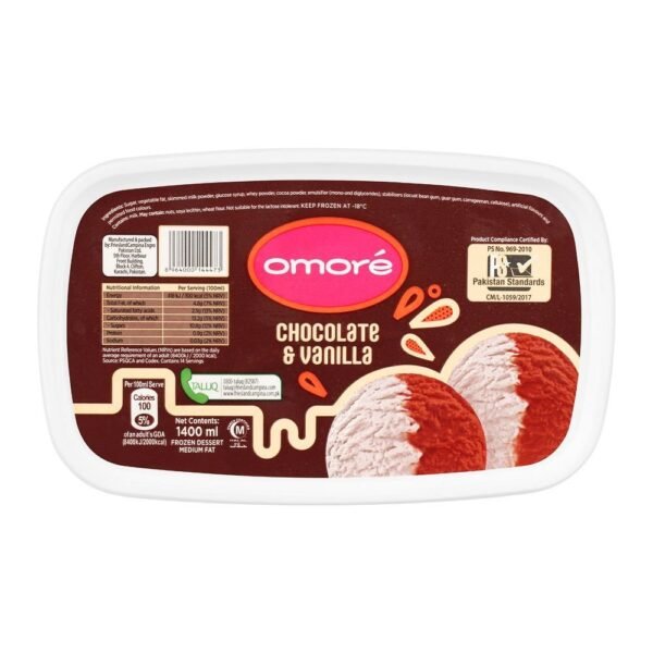 OMORE CHOCOLATE&VANILLA 1400ML