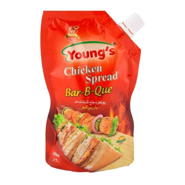 YOUNGS CHICKEN SPREAD BBQ SAUCE POUCH 500ML