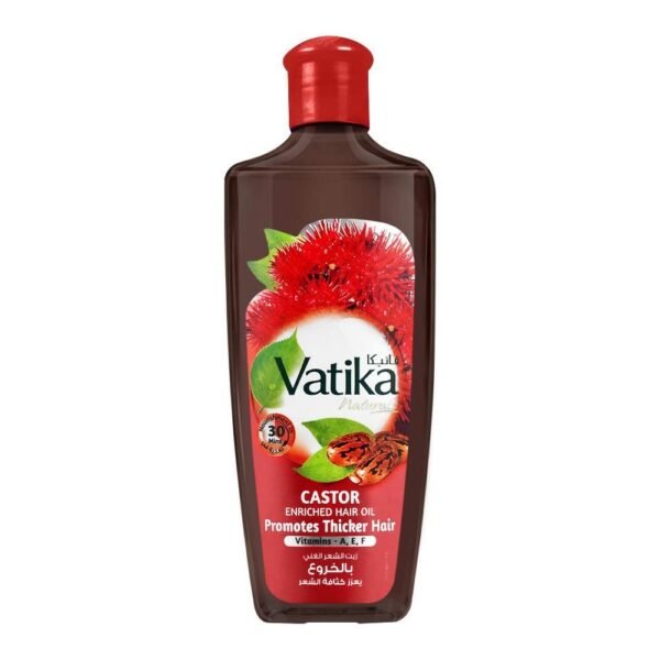 VATIKA HAIR OIL CASTOR PROMOTES THICKER 200ML