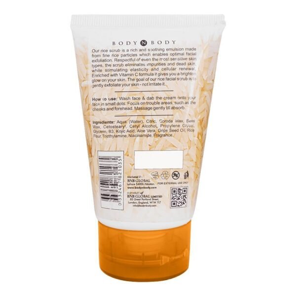 BNB SKIN RICE FACEWASH 120ML - Image 2