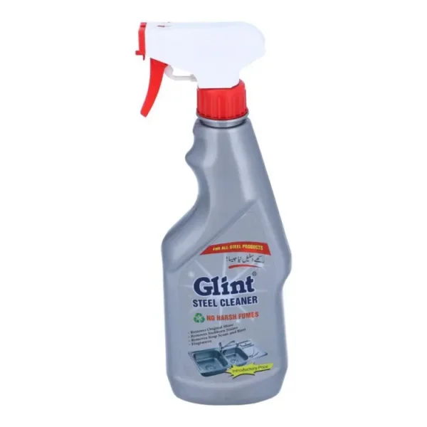 GLINT STEEL CLEANER NO HARSH FUMES 500ML