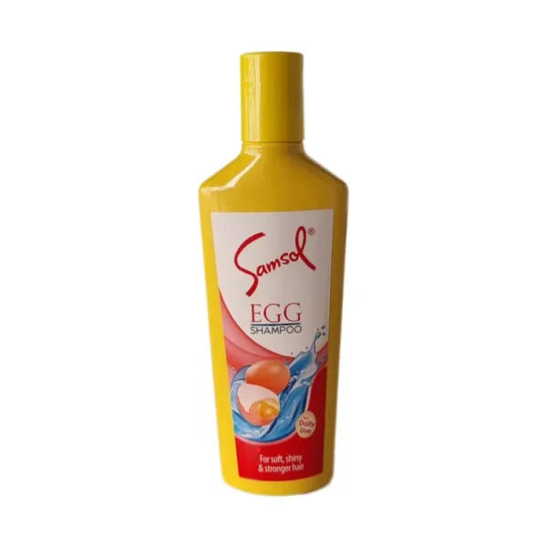 SAMSOL SHAMPOO EGG SHINY STRONGER HAIR 200ML