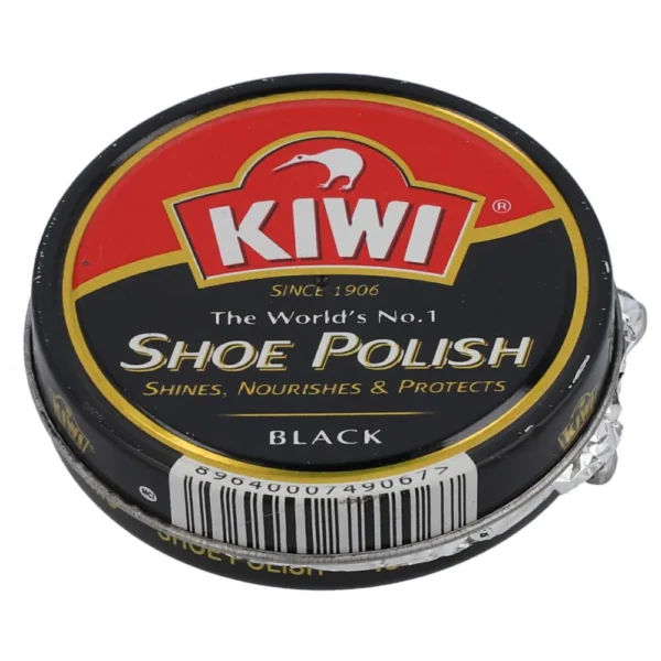 KIWI LEATHER SHOE POLISH BLACK TAN 42ML