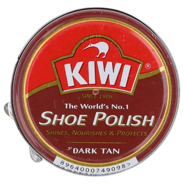 KIWI LEATHER SHOE POLISH DARK TAN 42ML