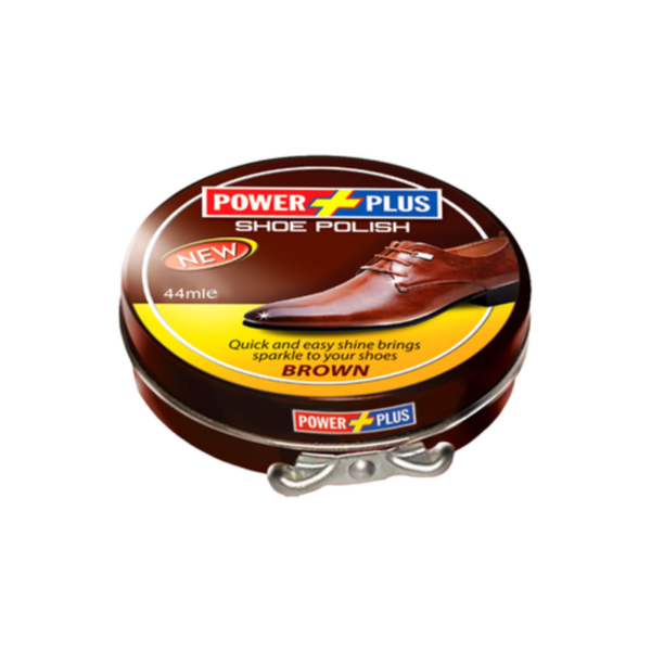 POWER PLUS SHOE POLISH BROWN TAN 44ML
