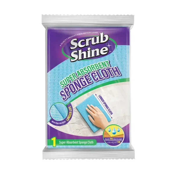 SCRUB SHINE SPONGUE CLOTC 50IN1