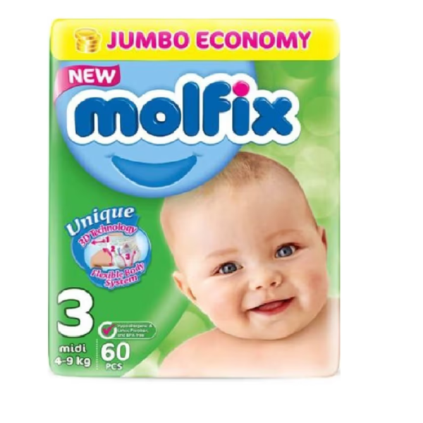 MOLFIX DIAPER JUMBO M 60PCS (4-9KG)