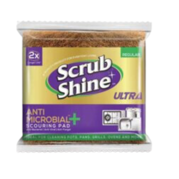 SCRUB SHINE ANTI MICROBIAL+ SCOURING PAD LARGE