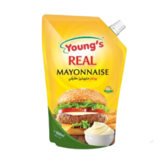 YOUNGS REAL MAYONNAISE POUCH 900G