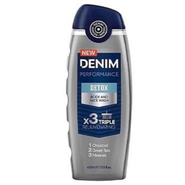 DENIM BODY & FACE WASH DETOX TRIPLE REJUVENATING 250ML