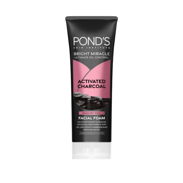 PONDS FACIAL FOAM PURE BRIGHT CHARCOAL 100G