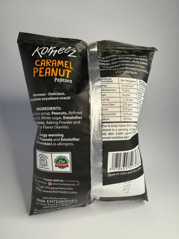 KORNEEZ CARAMEL PEANUT POPCORN 80G - Image 3
