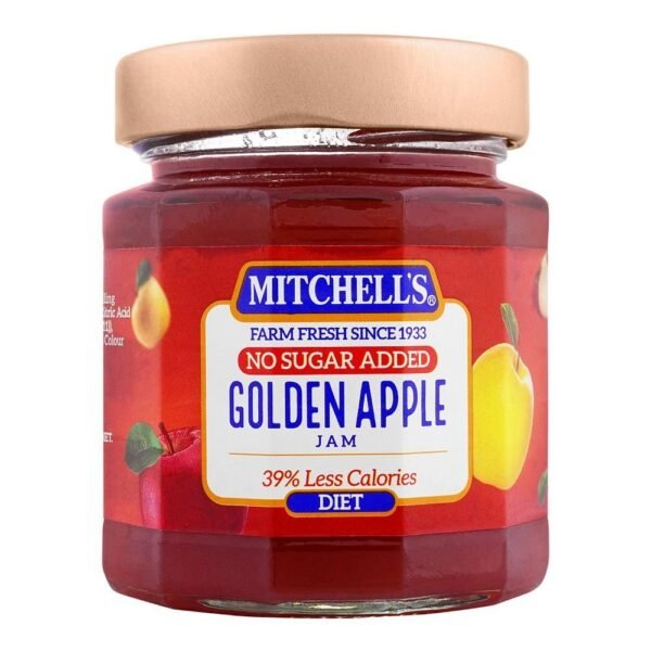 MITCHELLS DIET GOLDEN APPLE JAM 325G