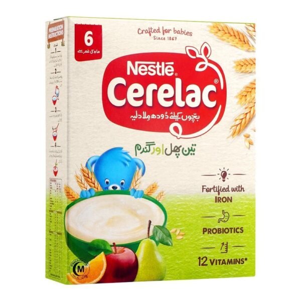 NESTLE CERELAC THREE FRUITS AND WHEAT 350G