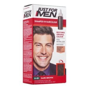 JUST FOR MEN SHAMPOO IN HAIR COLOR H-45 DARK BROWN