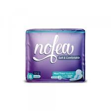 Nofea Maxi Thick Long Sanitary Pads – 8 Pcs