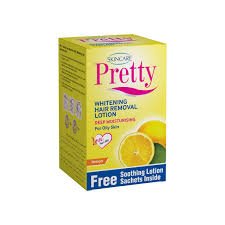 SKIN CARE PRETTY WHITENING HAIR REMOVAL LOTION LEMON 80G