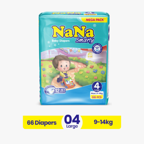 NANA DIAPER MEGA PACK L 66PCS (9-14KG)