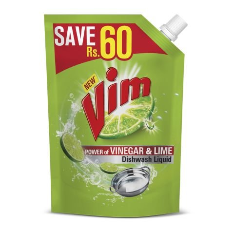 VIM DISHWASH LIQUID VINEGAR AND LIME 170ML