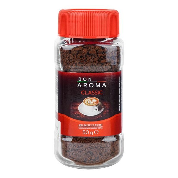 BON AROMA CLASSIC AGGLOMERATED INSTANT COFFEE JAR 50G