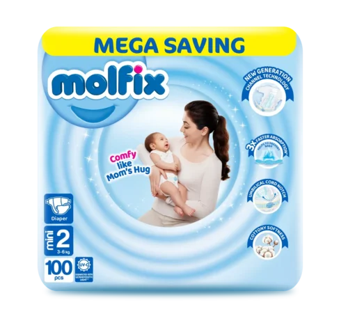 MOLFIX DIAPERS MEGA 2-100PCS (3-6KG)