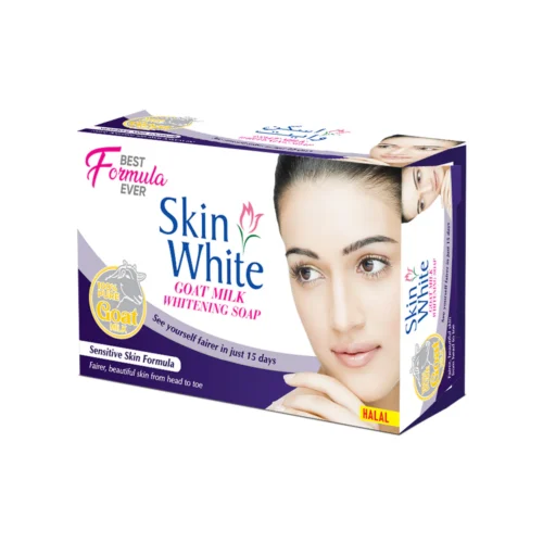 SKIN WHITE GOAT MILK WHITENING SOAP SENSITIVE SKIN 110G