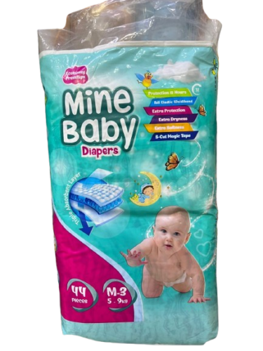MINE BABY DIAPERS M-44 (5-9KG)