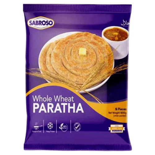 SABROSO WHOLE WHEAT PARATHA 5PCS 400G