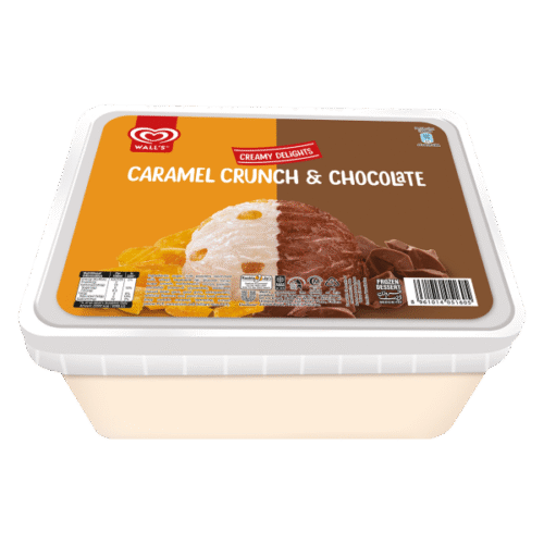 WALLS CARAMEL CRUNCH& CHOCOLATE TUB 1.4LTR