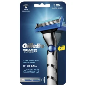 GILLETTE MACH 3 TURBO HANDLE WITH 1 EXTRA BLADE