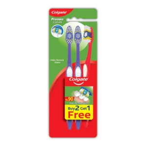 COLGATE PREMIER CLEAN (BY2 GET1 FREE) TOOTHBRUSH (SOFT)