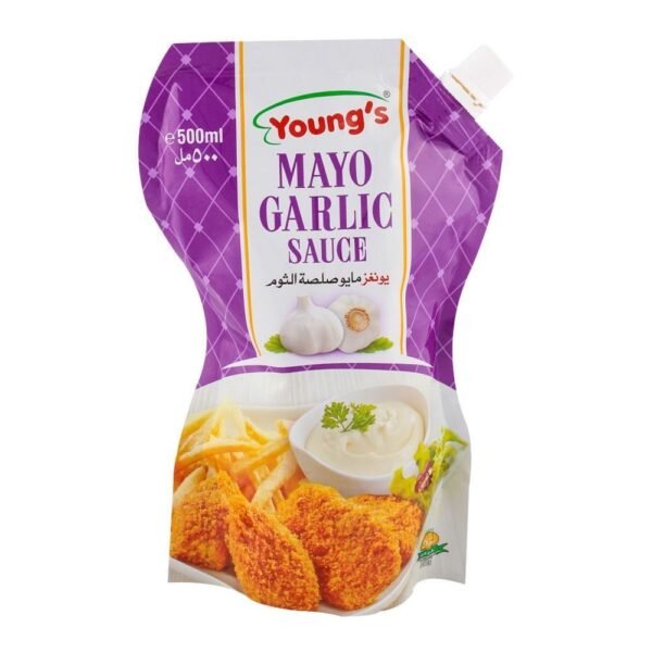 YOUNG'S MAYO GARLIC SAUCE 500ML