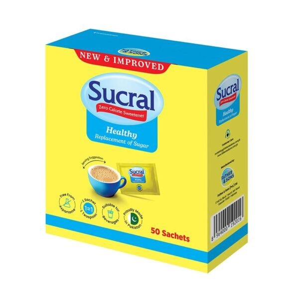SUCRAL ZERO CALORIE SWEET POWDER 50PCS
