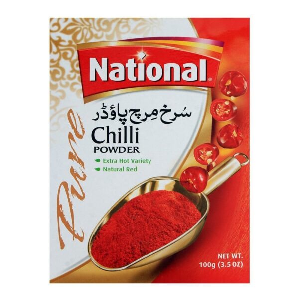 NATIONAL RED CHILLI POWDER 100G