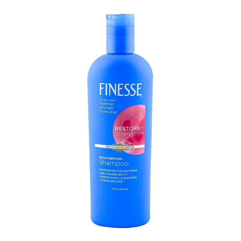 1022554-1.jpg FINESSE RESTORE+STRENGTHEN MOISTURIZING SHAMPOO IMPORTED 443ML - Image 1