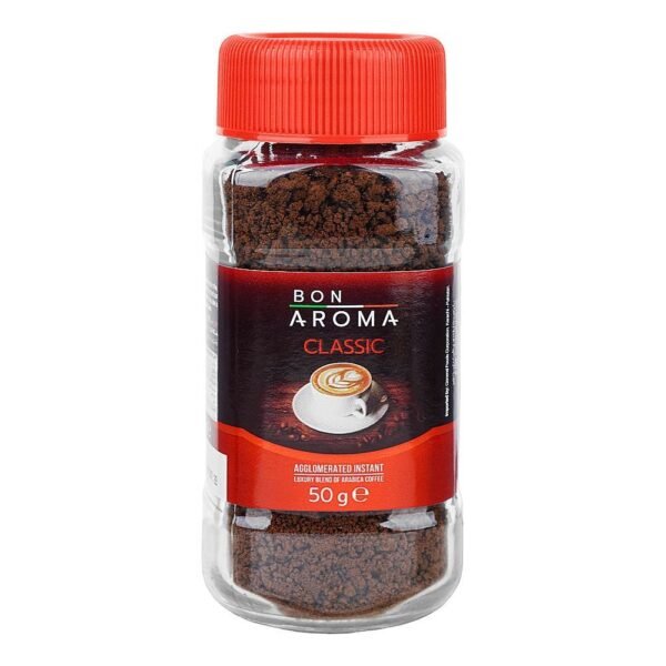 BON AROMA CLASSIC AGGLOMERATED INSTANT COFFEE JAR 50G