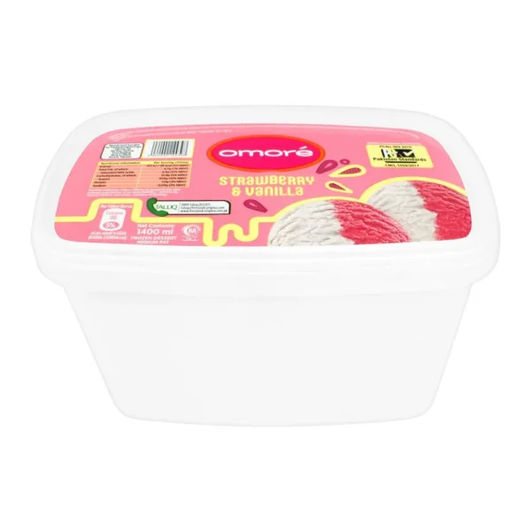 OMORE STRAWBERRY&VANILLA 1400ML