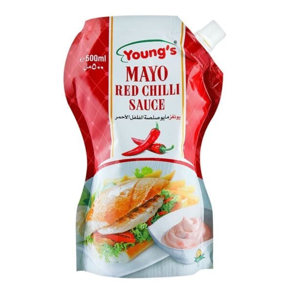 YOUNG'S MAYO RED CHILLI SAUCE 500ML