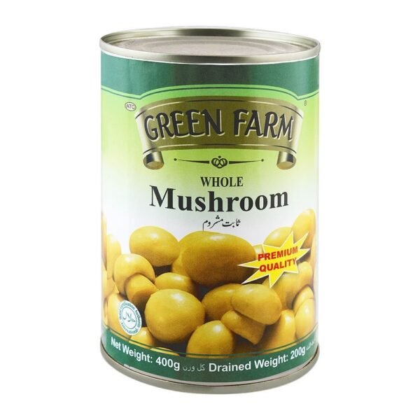 GREEN FARM MUSHROOMS WHOLE 200GM