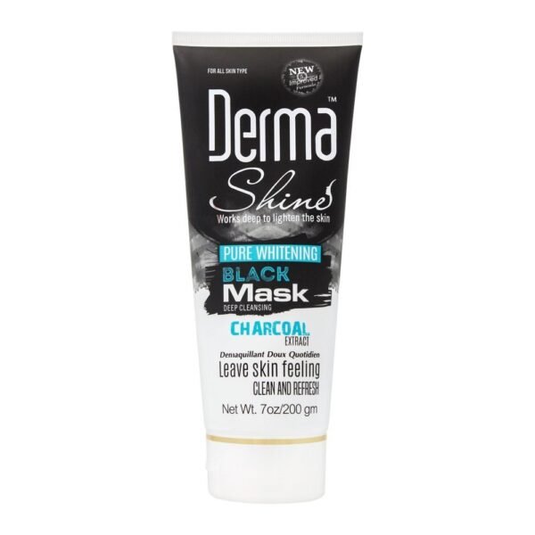 DERMA SHINE PURE BRIGHTENING BLACK MASK CHARCOAL 200G