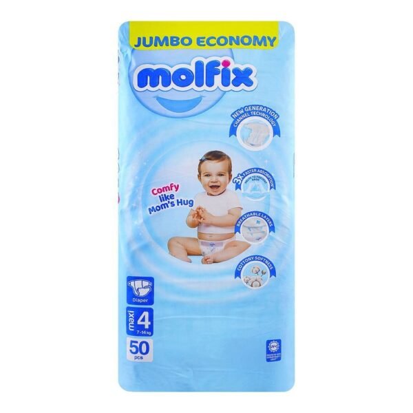 MOLFIX DIAPERS JUMBO 4-50PCS (7-14KG)