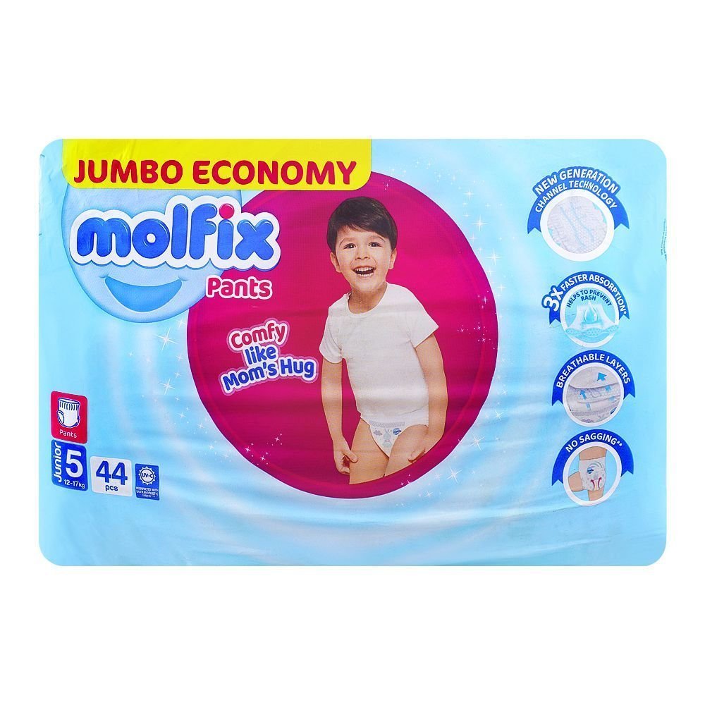 1274370-1.jpg MOLFIX DIAPERS PANTS 5 XL-44PCS (12-17KG) - Image 1