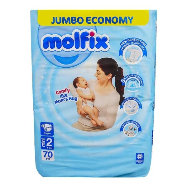 MOLFIX DIAPERS JUMBO 2-70PCS (3-6KG)