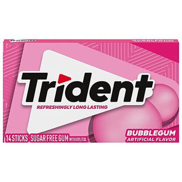 TRIDENT BUBBLE GUM (14STICKS0