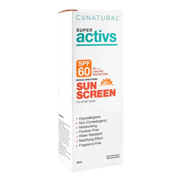 CO-NATIRAL SUPER ACTIVS SUN SCREEN 30ML