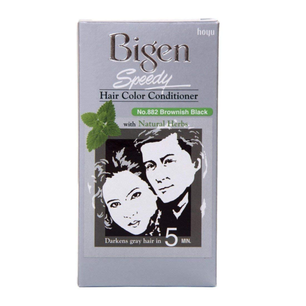 BIGEN SPEEDY HAIR COLOR CONDITIONER BROWNISH BLACK (NO.882)